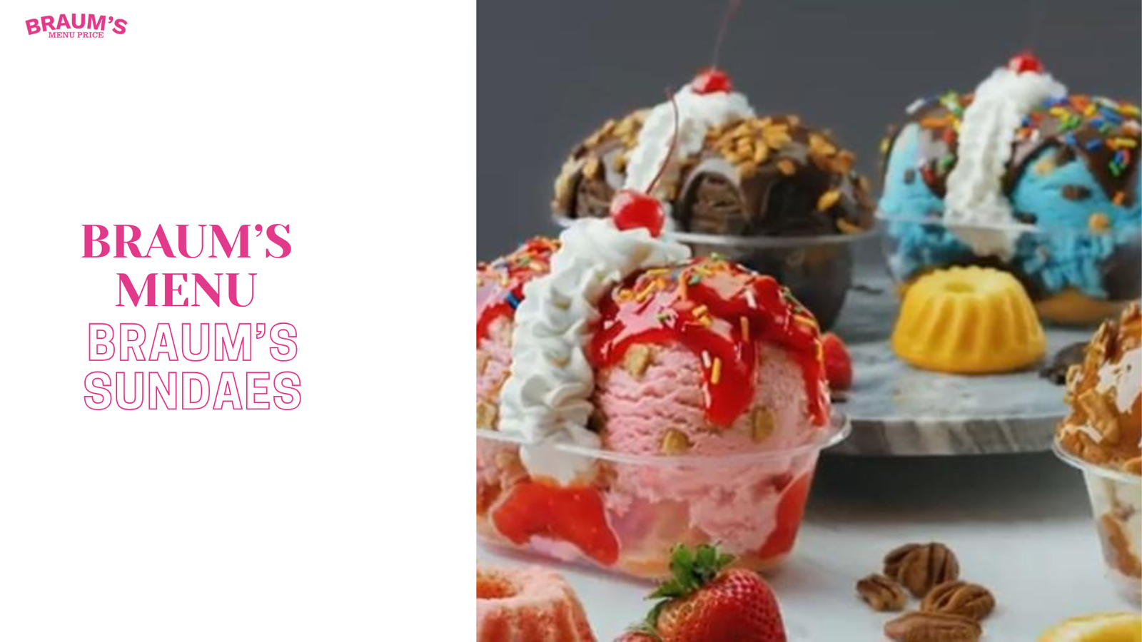 Braum’s Sundaes