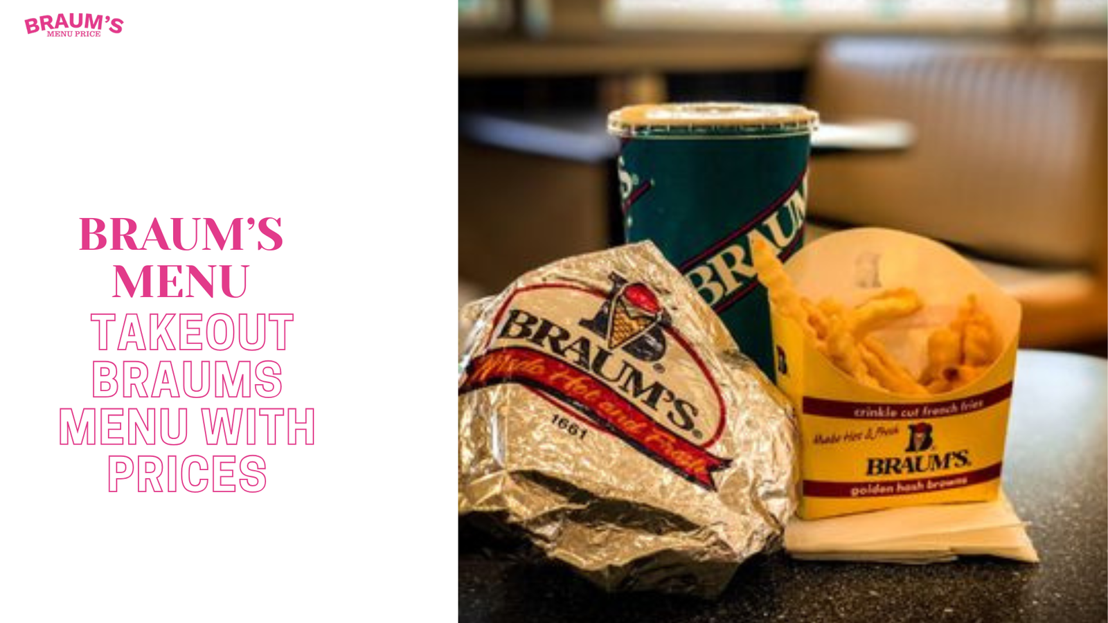 Takeout Braums Menu With Prices