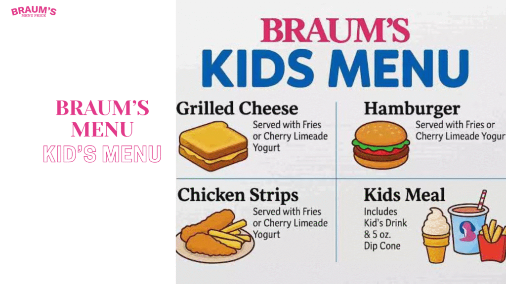 Braum’s Kids Menu